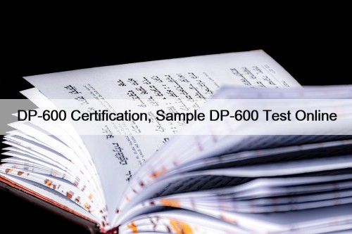DP-600 Certification, Sample DP-600 Test Online
